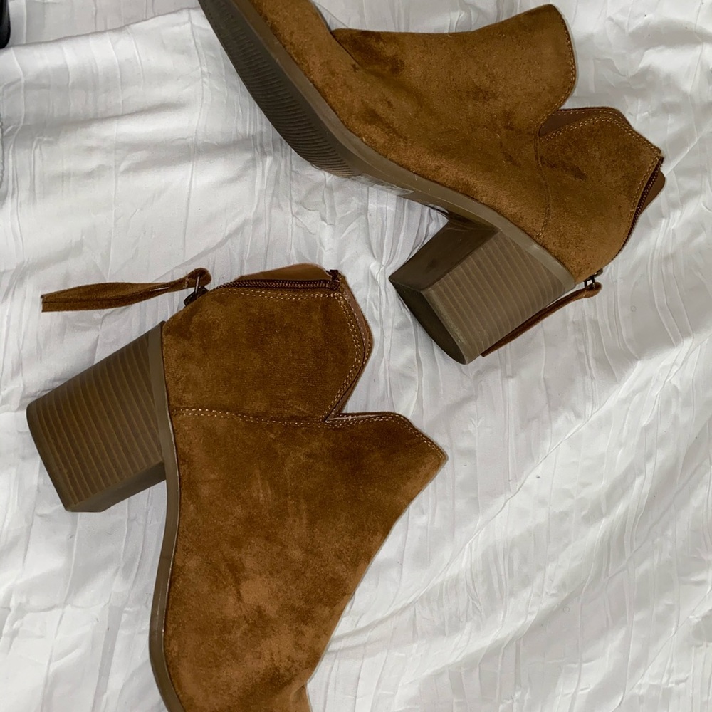 Brown booties